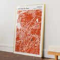 Load image into Gallery viewer, Map Art - Burnt Orange - Modern #2