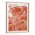 Load image into Gallery viewer, Map Art - Burnt Orange - Modern #2
