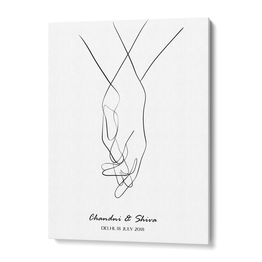 Personalized Line Art - Clasp (White) Nook At You