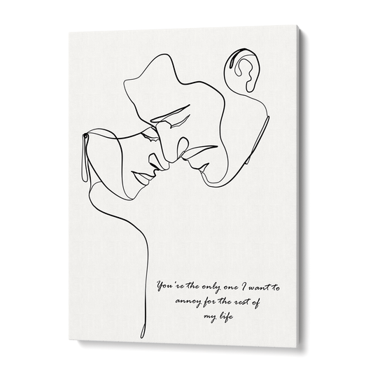 Personalized Line Art - Love (White) Nook At You