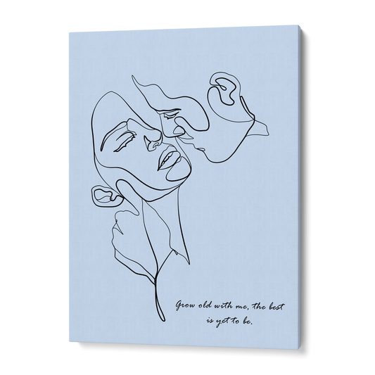 Personalized Line Art - Embrace (Powder Blue) Nook At You