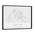 Load image into Gallery viewer, Personalized Line Art - Affection Nook At You Matte Paper Black Frame