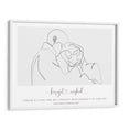Load image into Gallery viewer, Personalized Line Art - Affection Nook At You Matte Paper White Frame