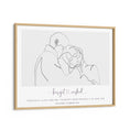 Load image into Gallery viewer, Personalized Line Art - Affection Nook At You Matte Paper Wooden Frame