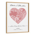 Load image into Gallery viewer, Map Art - Baby Pink - Love
