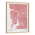 Load image into Gallery viewer, Map Art - Baby Pink - Modern #1
