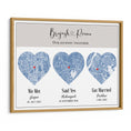 Load image into Gallery viewer, Triple Heart City Map - Powder Blue
