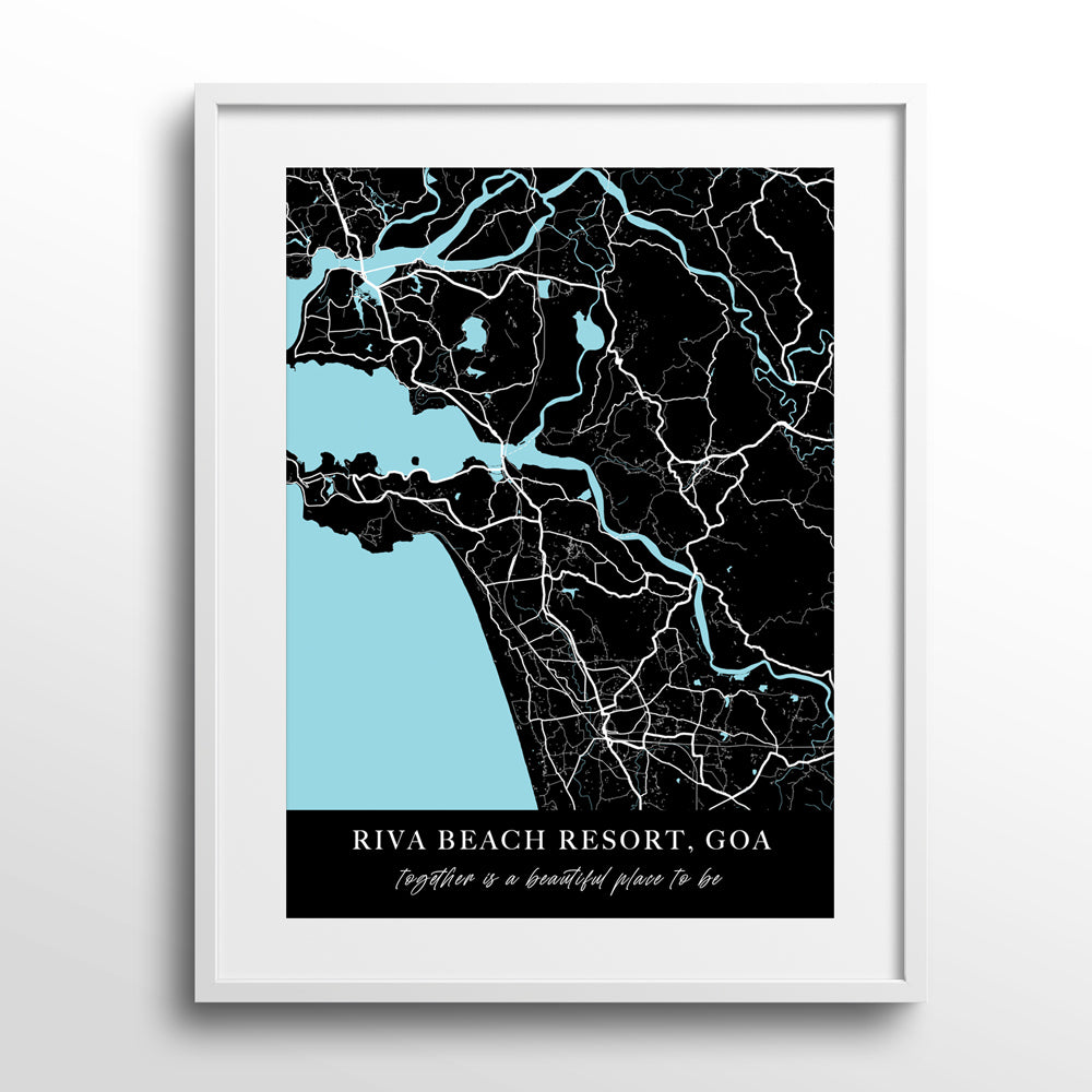 Personalized Map Art - Ink City