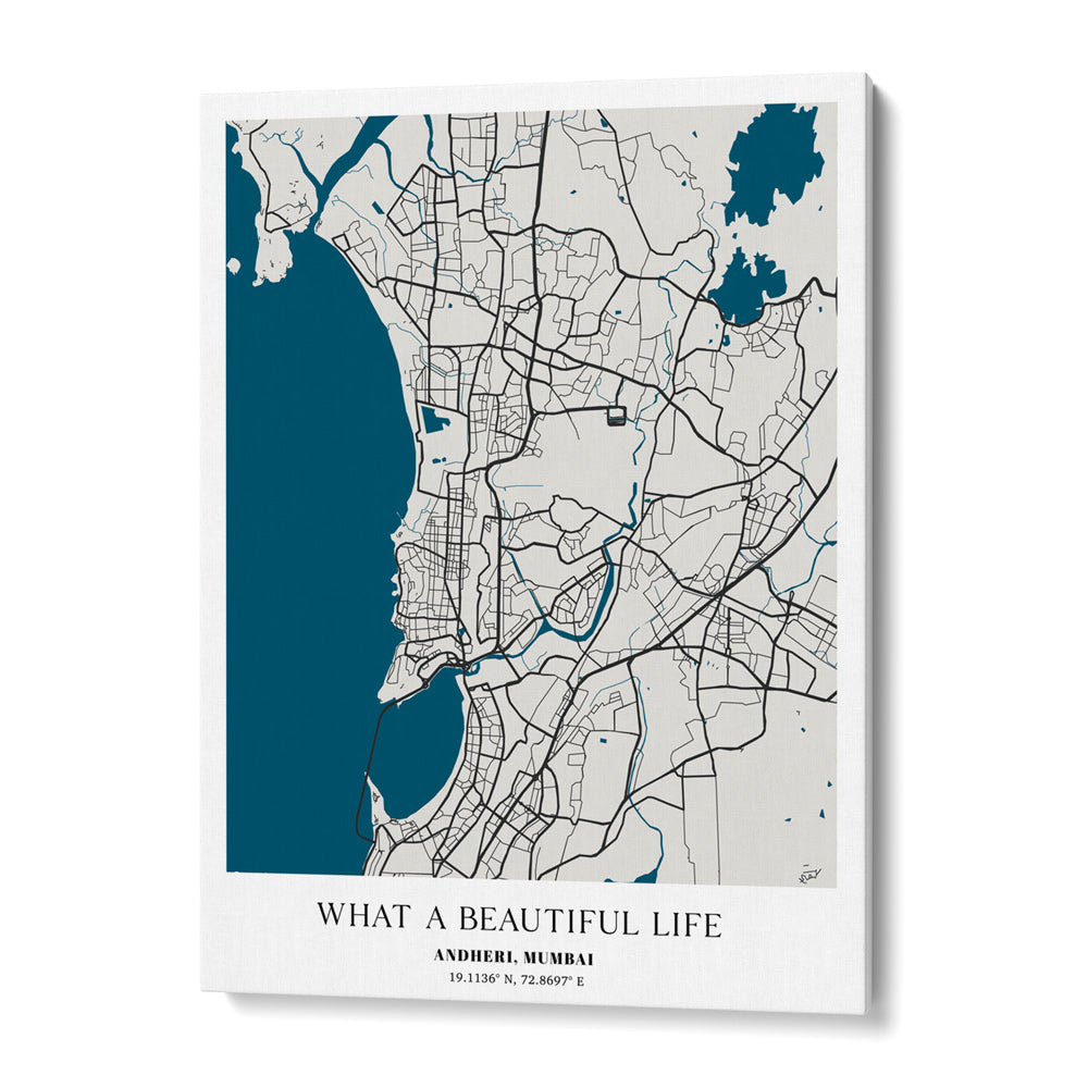 Personalized Map Art - Midnight Metropolis
