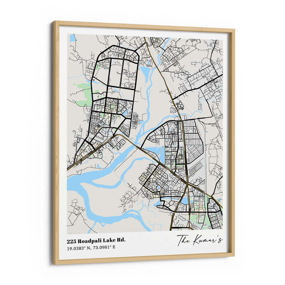 Personalized Map Art - The Habitat