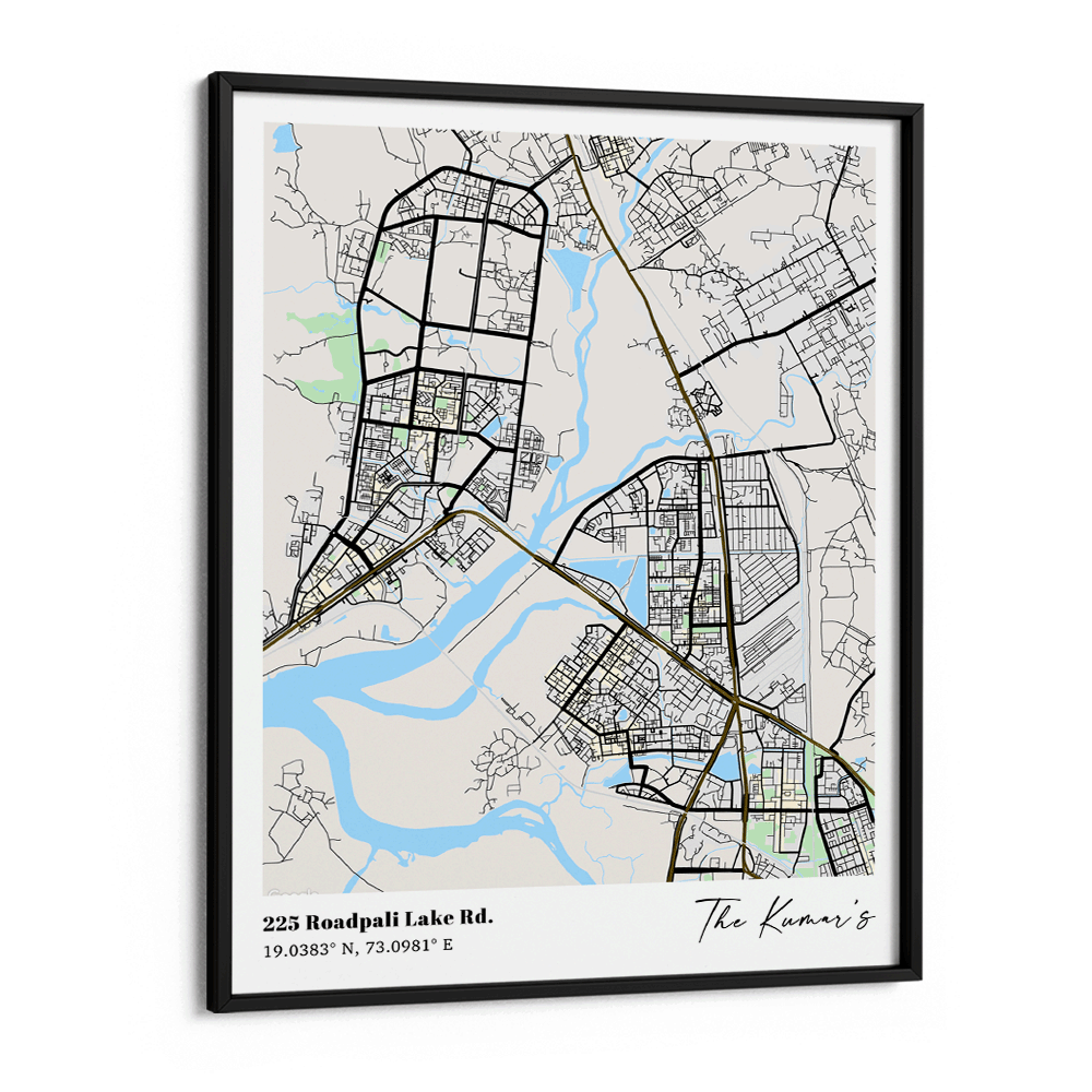 Personalized Map Art - The Habitat