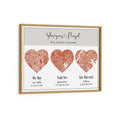 Load image into Gallery viewer, Triple Heart City Map - Burnt Orange Wall Journals  
