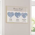 Load image into Gallery viewer, Triple Heart City Map - Powder Blue Wall Journals  
