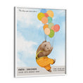 Load image into Gallery viewer, Personalized Birth Poster - Baby Bear Wall Journals Matte Paper White Frame
