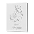 Load image into Gallery viewer, Personalized Line Art - Birth Poster Nook At You Canvas Gallery Wrap
