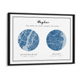 Load image into Gallery viewer, Dual Expression - Classic Blue (Pantone of the Year 2020) Wall Journals Matte Paper Black Frame
