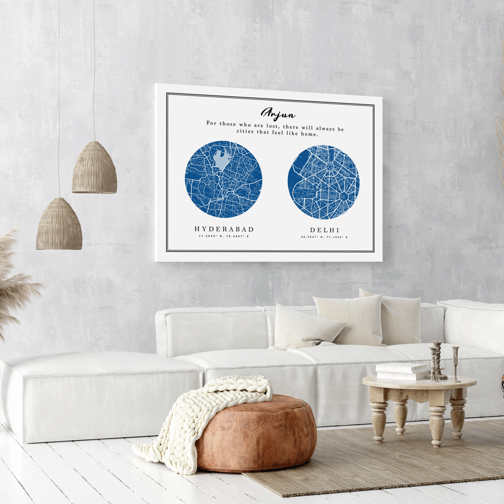 Dual Expression - Classic Blue (Pantone of the Year 2020) Wall Journals  