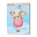 Load image into Gallery viewer, Personalized Birth Poster - Baby Elephant Wall Journals Canvas Gallery Wrap
