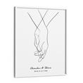 Load image into Gallery viewer, Personalized Line Art - Clasp (White) Nook At You Matte Paper White Frame
