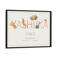 Load image into Gallery viewer, Personalized Kids Name Poster - Baby Animals Wall Journals Matte Paper Black Frame
