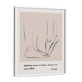 Load image into Gallery viewer, Personalized Line Art - Tip Toe (Beige) Nook At You Matte Paper White Frame
