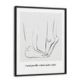 Load image into Gallery viewer, Personalized Line Art - Tip Toe (Grey) Nook At You Matte Paper Black Frame
