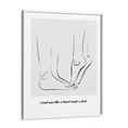 Load image into Gallery viewer, Personalized Line Art - Tip Toe (Grey) Nook At You Matte Paper White Frame
