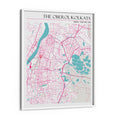 Load image into Gallery viewer, Map Art - Halcyon Blush Wall Journals Matte Paper White Frame
