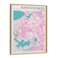 Load image into Gallery viewer, Map Art - Halcyon Blush Wall Journals Premium Luster Paper Wooden Frame
