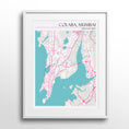Load image into Gallery viewer, Map Art - Halcyon Blush Wall Journals Matte Paper White Frame With Mount
