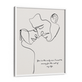 Load image into Gallery viewer, Personalized Line Art - Love (Beige) Nook At You Matte Paper White Frame
