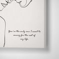 Load image into Gallery viewer, Personalized Line Art - Love (Beige) Nook At You Canvas Gallery Wrap
