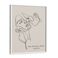 Load image into Gallery viewer, Personalized Line Art - Embrace (Beige) Nook At You Matte Paper White Frame

