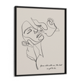 Load image into Gallery viewer, Personalized Line Art - Embrace (Beige) Nook At You Matte Paper Black Frame
