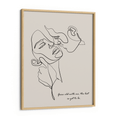 Load image into Gallery viewer, Personalized Line Art - Embrace (Beige) Nook At You Matte Paper Wooden Frame
