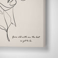 Load image into Gallery viewer, Personalized Line Art - Embrace (Beige) Nook At You Canvas Gallery Wrap
