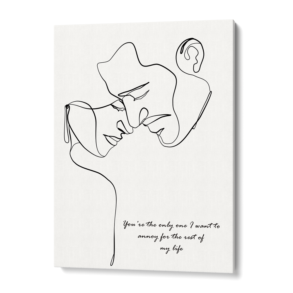 Personalized Line Art - Love (White) Nook At You  