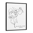 Load image into Gallery viewer, Personalized Line Art - Embrace (White) Nook At You Matte Paper Black Frame
