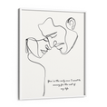 Load image into Gallery viewer, Personalized Line Art - Love (White) Nook At You Matte Paper White Frame
