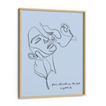 Load image into Gallery viewer, Personalized Line Art - Embrace (Powder Blue) Nook At You Matte Paper Wooden Frame
