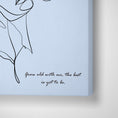 Load image into Gallery viewer, Personalized Line Art - Embrace (Powder Blue) Nook At You Canvas Gallery Wrap
