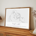 Load image into Gallery viewer, Personalized Line Art - Affection Nook At You Matte Paper Rolled Art

