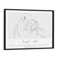 Load image into Gallery viewer, Personalized Line Art - Affection Nook At You Matte Paper Black Frame
