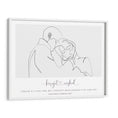 Load image into Gallery viewer, Personalized Line Art - Affection Nook At You Matte Paper White Frame
