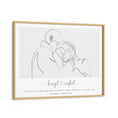 Load image into Gallery viewer, Personalized Line Art - Affection Nook At You Matte Paper Wooden Frame
