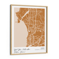 Load image into Gallery viewer, Map Art - Amber - Modern #1 Wall Journals Matte Paper Wooden Frame
