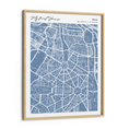 Load image into Gallery viewer, Map Art - Powder Blue - Modern #2 Wall Journals Premium Luster Paper Wooden Frame
