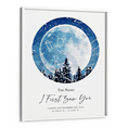 Load image into Gallery viewer, Custom Star Map - Winter Wall Journals Matte Paper White Frame
