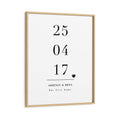Load image into Gallery viewer, Personalized Date Wall Journals Matte Paper Wooden Frame
