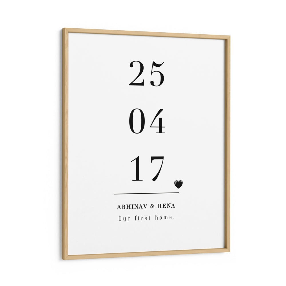 Personalized Date Wall Journals Matte Paper Wooden Frame